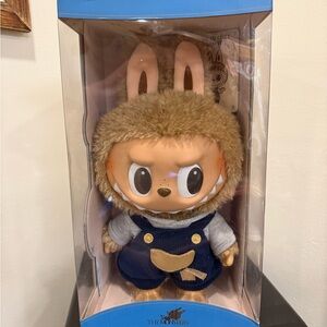 Don't Buy! UNOPENED Time to chill Labubu Pop mart Brown and Blue Plush Toy